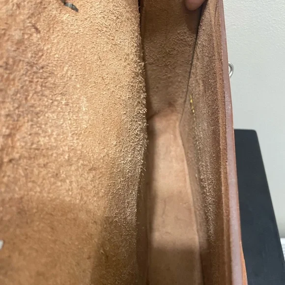 Vintage Brown Leather Handbag